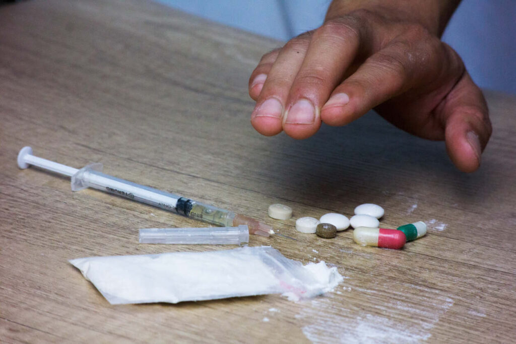 differnet types of drugs on the table
